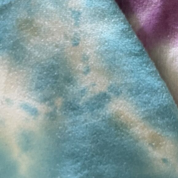 Spongebob Tie Dye Nickelodeon Fleece Sweatshirt womens size L Sponge Bob - Picture 5 of 5